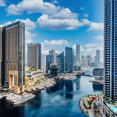 Peaceful Waterfront Marina View Apartment Dubai Exterior photo